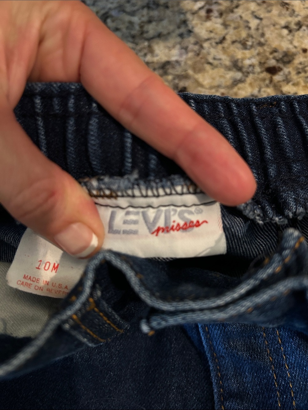 1980’s Levi’s Missus Sz 10M High-Rise Straight Leg Dark Blue Denim Jeans - Picture 5 of 6